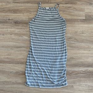 Striped Ribbed Bodycon Dress NWT